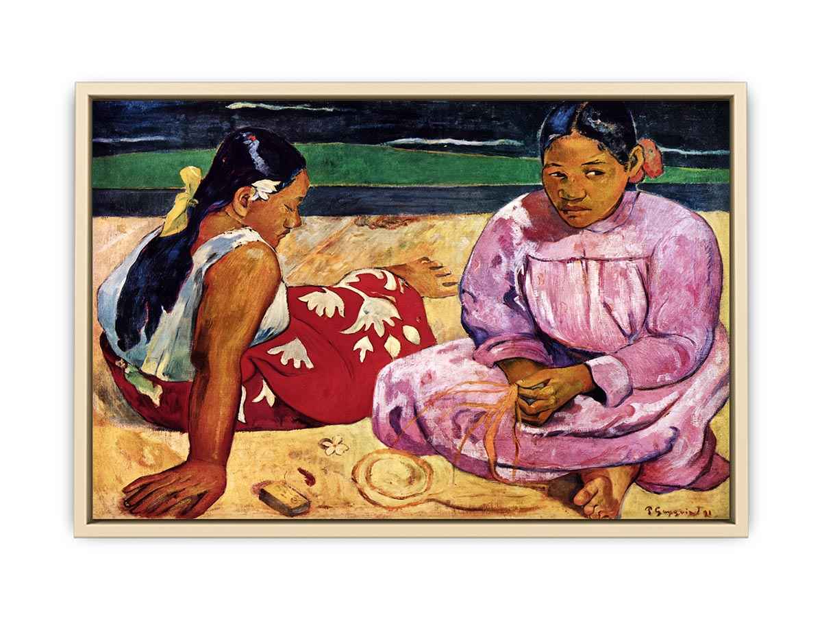 Tahitian Women On the Beach by Paul Gauguin  Art Print