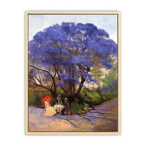 Under The Jacaranda by Godfrey Rivers  Art Print