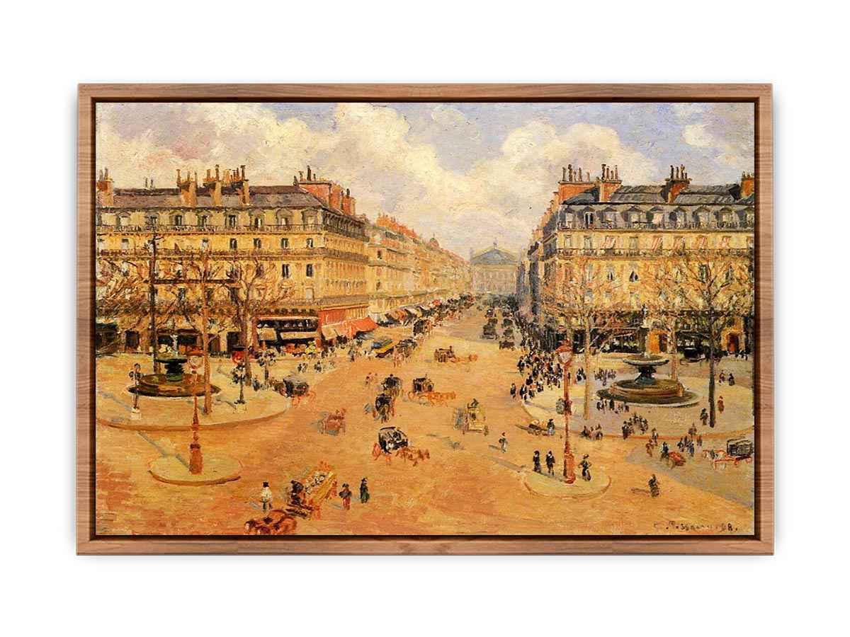Avenue de l'Opera, Misty Weather Morning sunshine  Poster