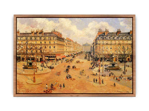 Avenue de l'Opera, Misty Weather Morning sunshine  Poster