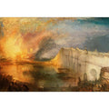 The Burning of the Houses of Parliament by  Joseph Mallord William Turner