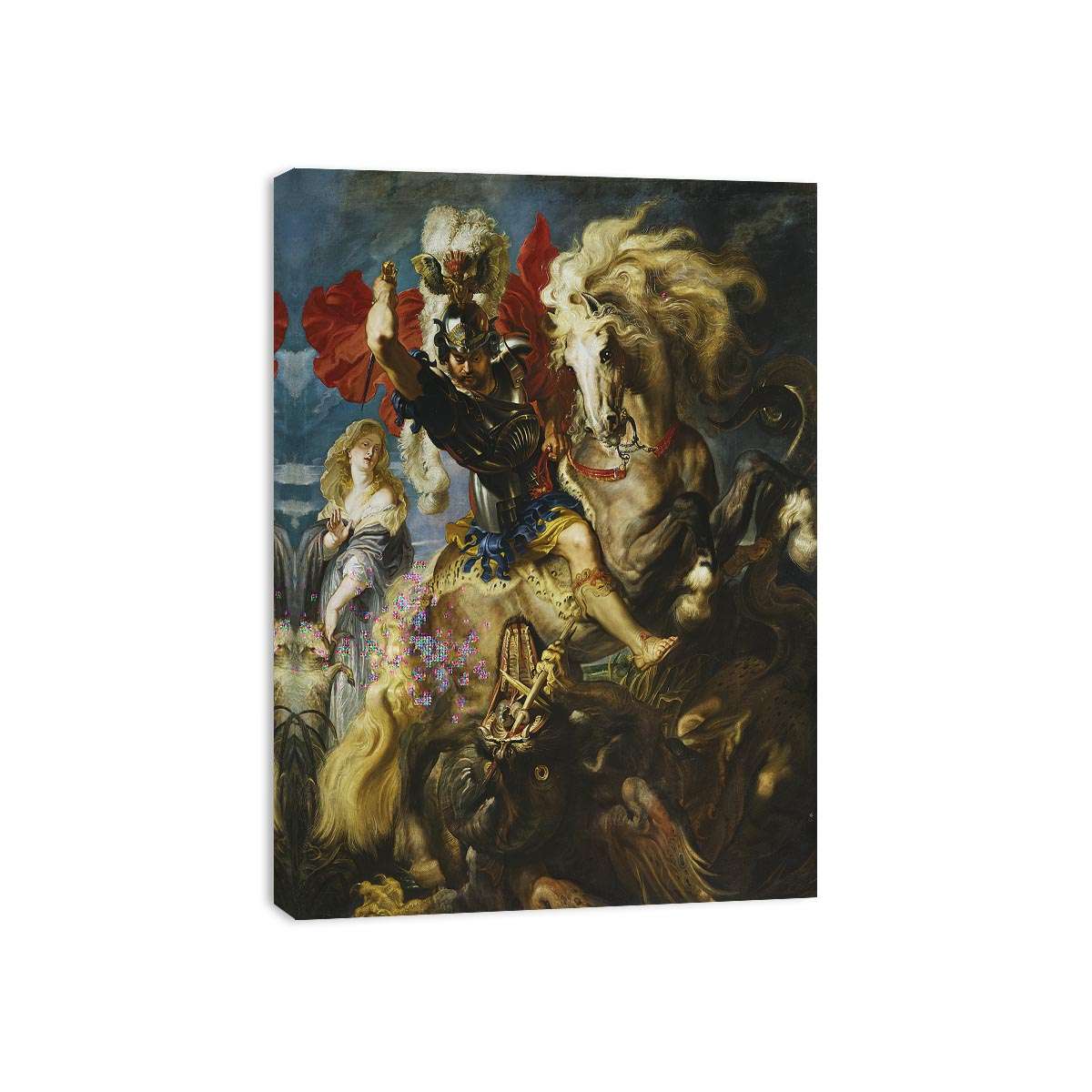  St. George and the Dragon by Paul Rubens  Canvas Print