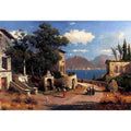 An Italian Village By A Lake by Carl Gustav Rodde