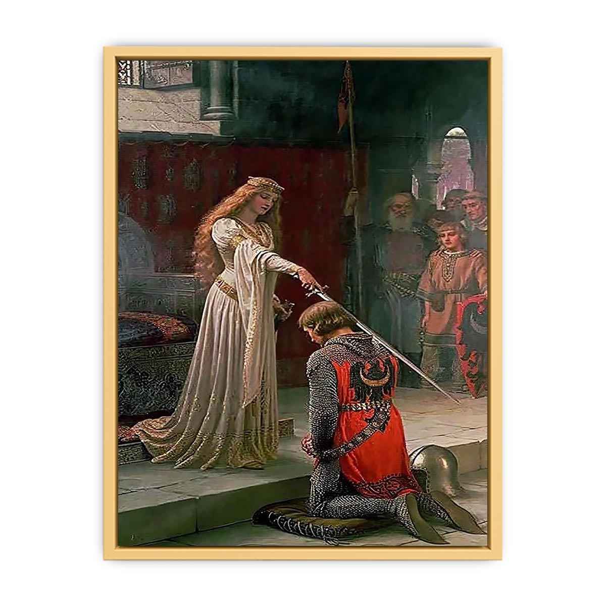 The Accolade by Edmund Blair Blair Leighton Streched canvas