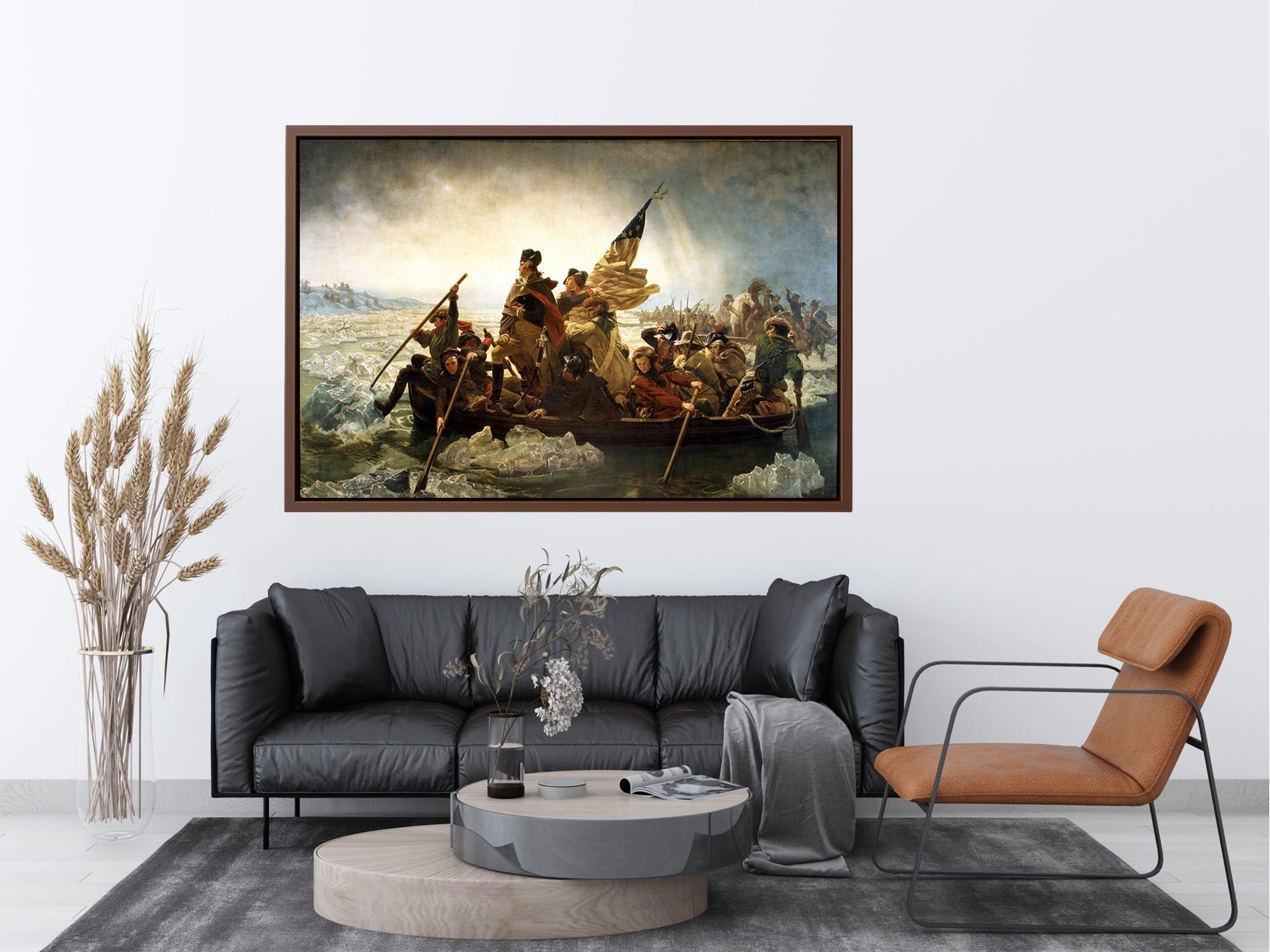 Washington Crossing the Delaware by Emanuel Gottlieb Leutze  Painting