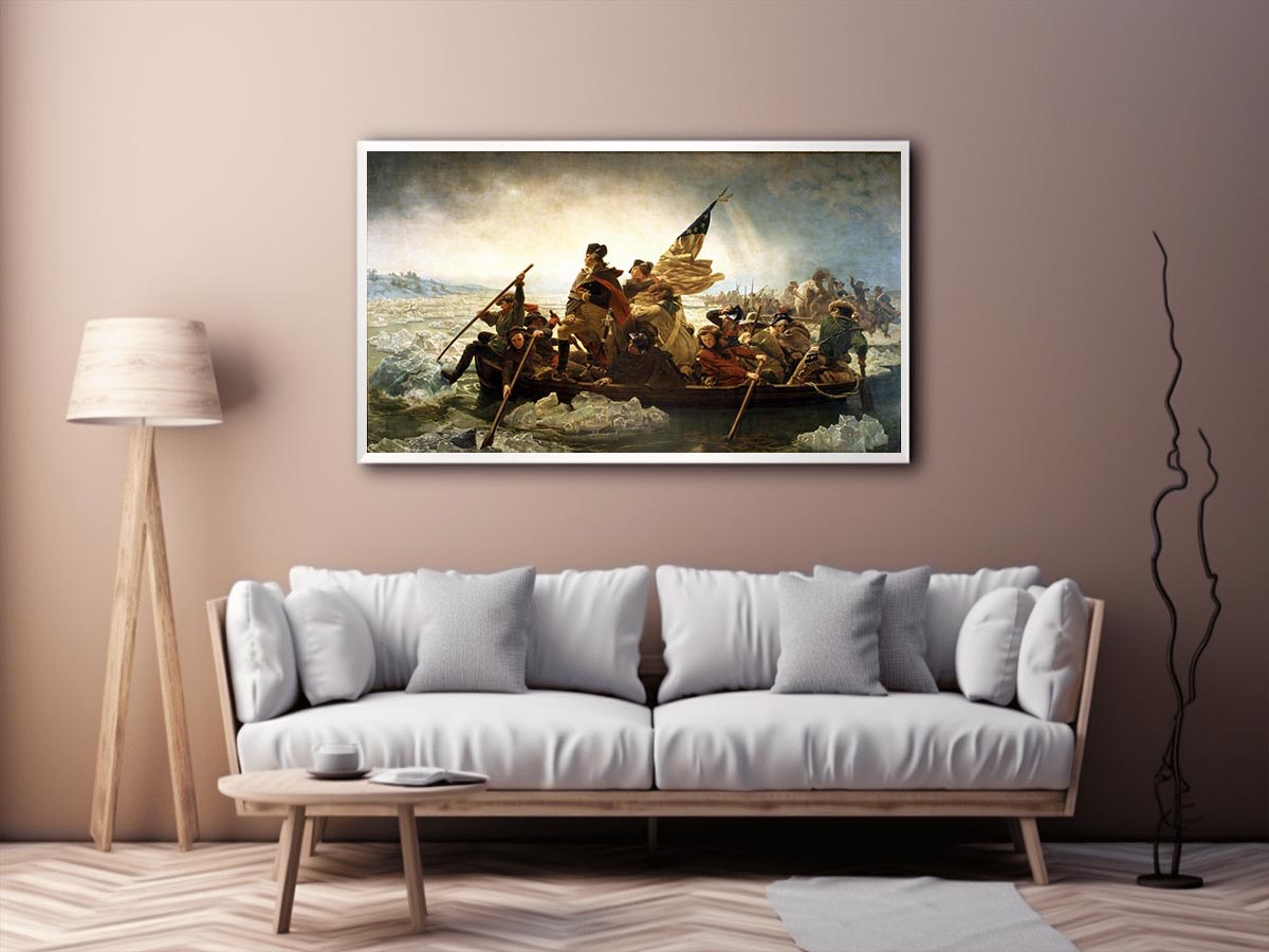 Washington Crossing the Delaware by Emanuel Gottlieb Leutze  Painting