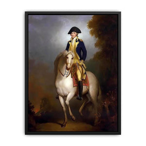 Equestrian Portrait of George Washington Canvas Print