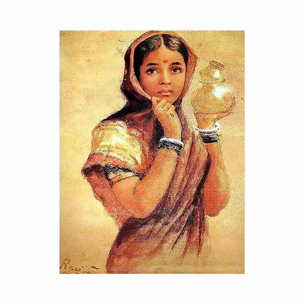 The Milkmaid by Raja Ravi Varma