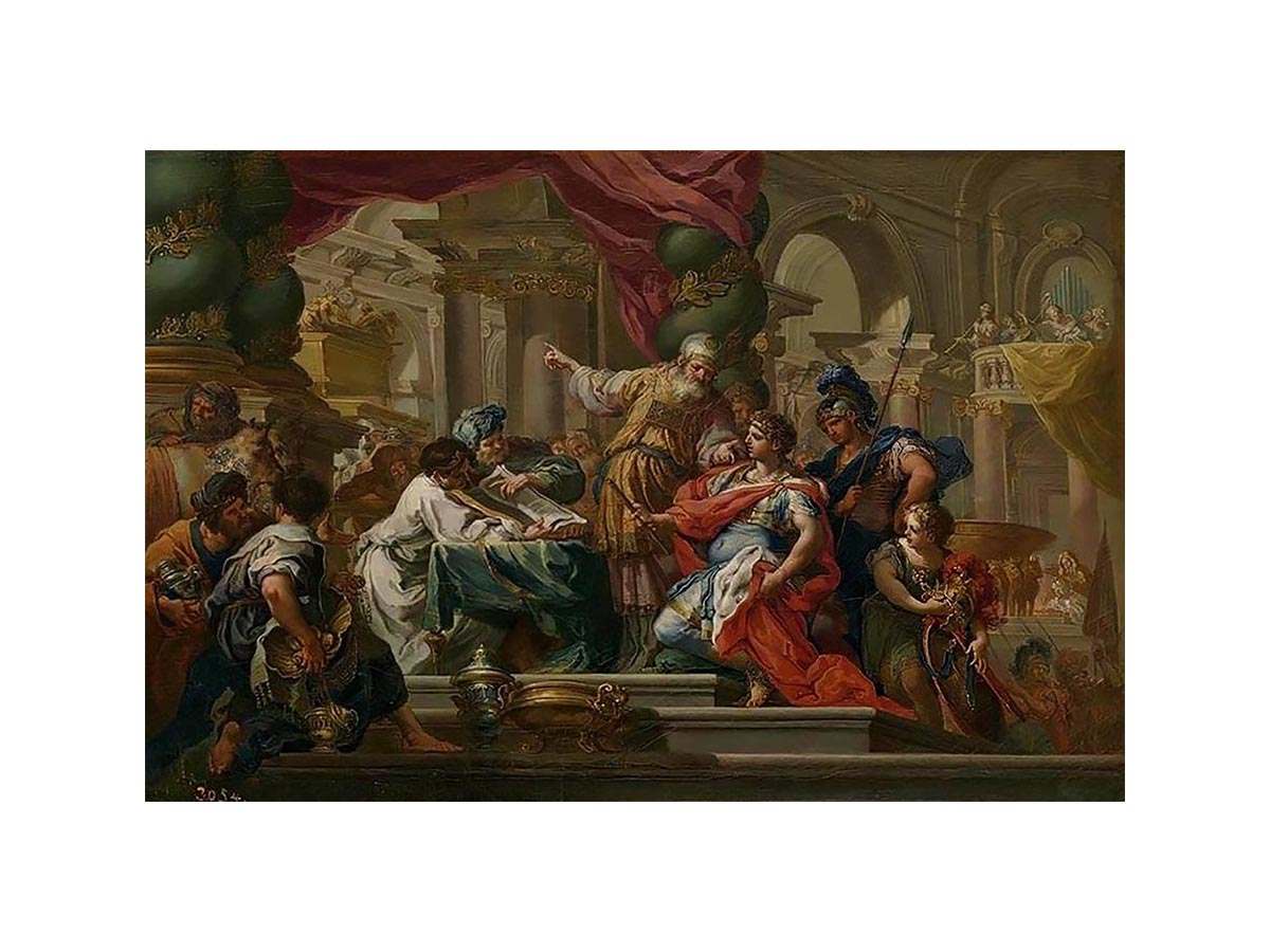 Alexander the Great in the Temple of Jerusalem by Sebastiano Conca