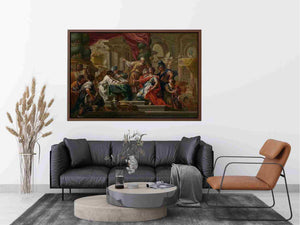 Alexander the Great in the Temple of Jerusalem by Sebastiano Conca Painting
