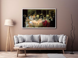 The Dinner Party by Jules Grun  Painting