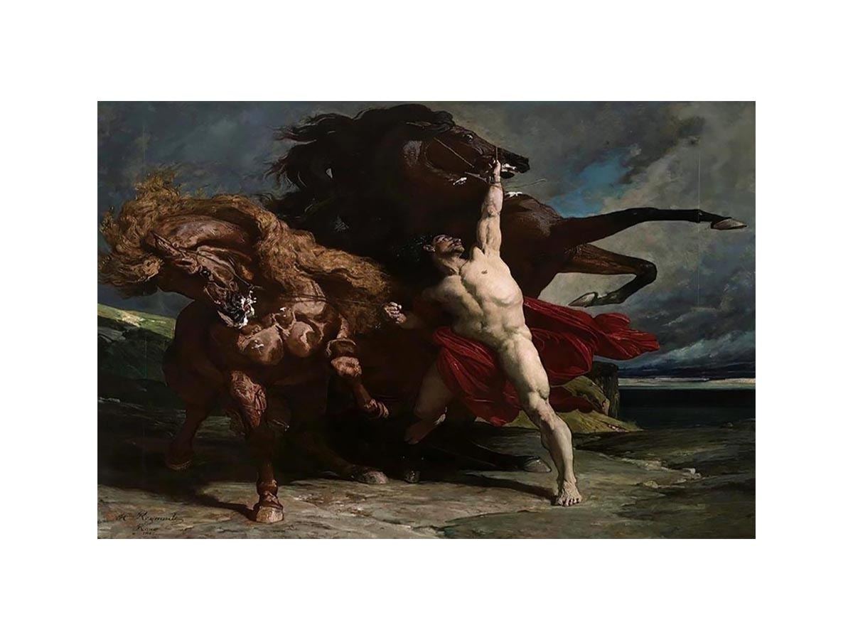 Automedon with the horse of Achilles by HENRI ALEXANDRE GEORGES RÉGNAULT
