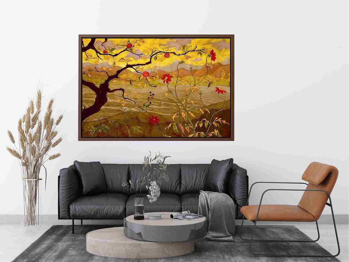 Apple Tree With Red Fruit Painting