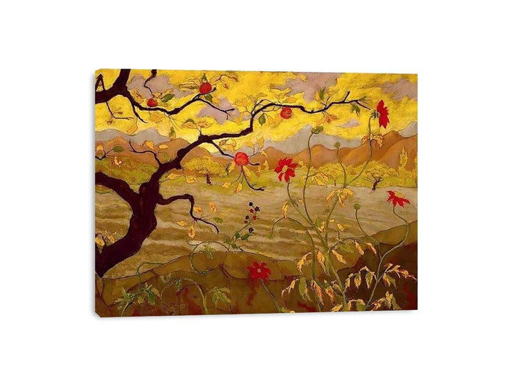 Apple Tree With Red Fruit  Painting