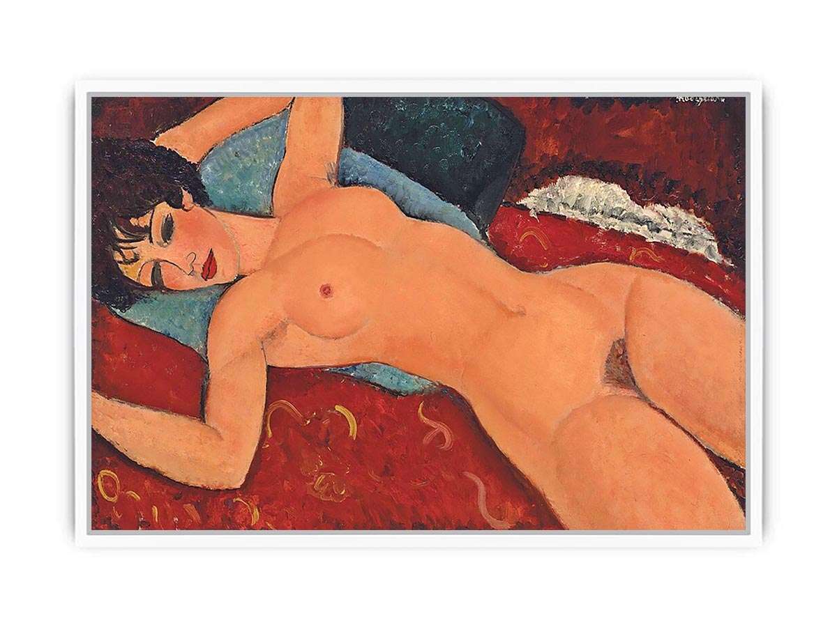 The Nude Sdraiato by Modigliani  Framed Print