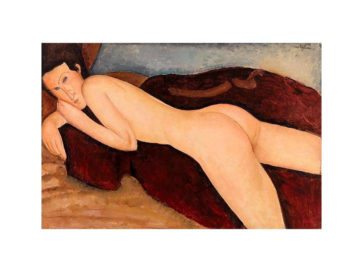 Reclining Nude by Modigliani  Painting 