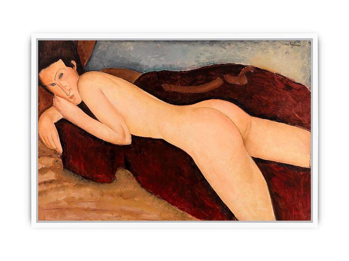 Reclining Nude by Modigliani  Framed Print
