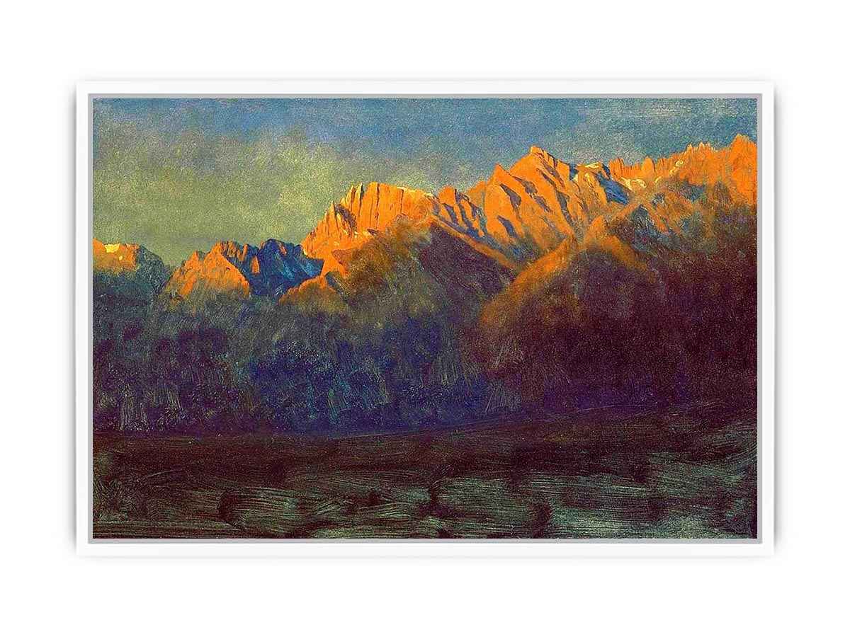 Sunrise in Sierras By Albert Birštadt Framed Print