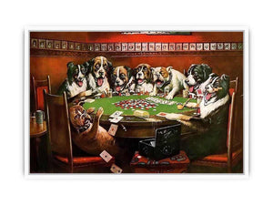 Poker Sympathy by  Cassius Marcellus Coolidge Framed Print