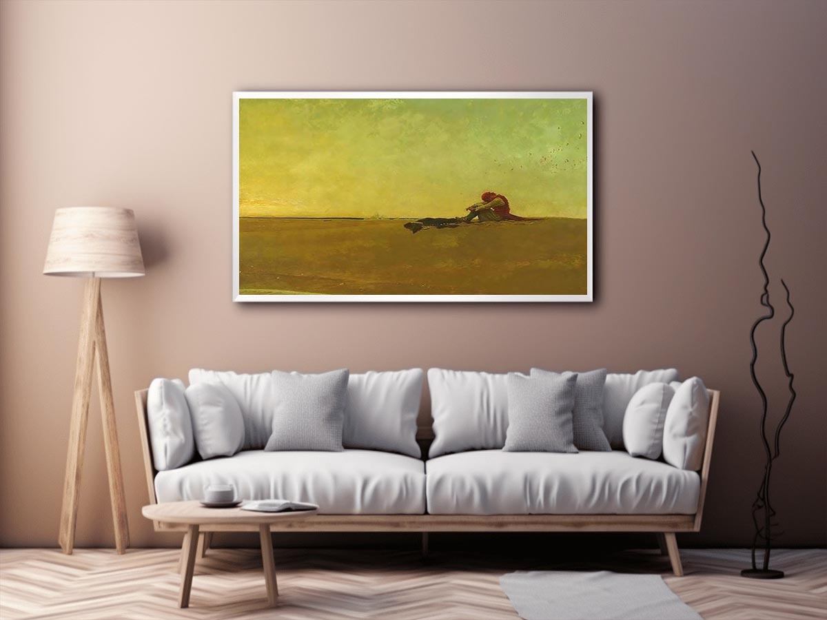 Marooned by Howard Pyle Painting