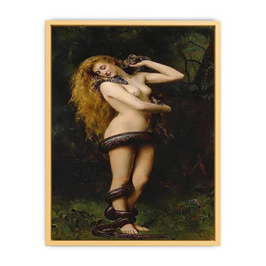 Lilith Painting by John Collier Streched canvas