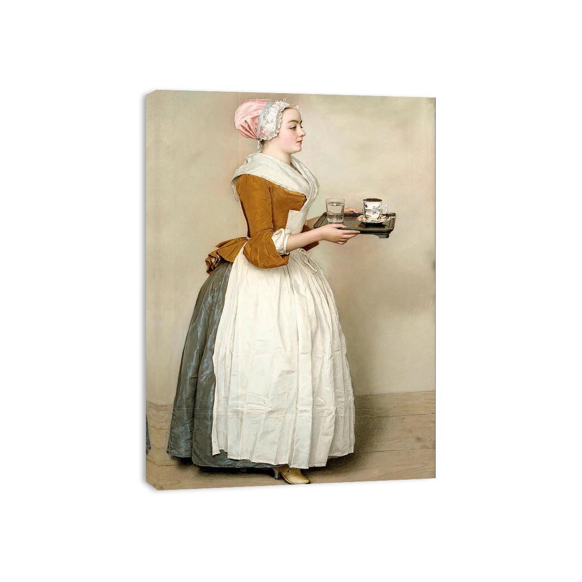 The Chocolate Girl by Jean-Étienne Liotard  Painting