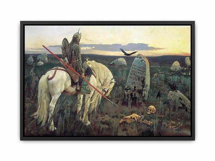 The Knight at the Crossroads Canvas Print