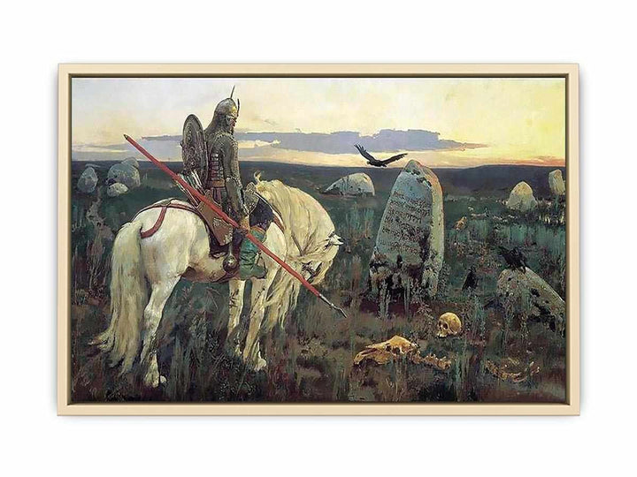 The Knight at the Crossroads  Art Print