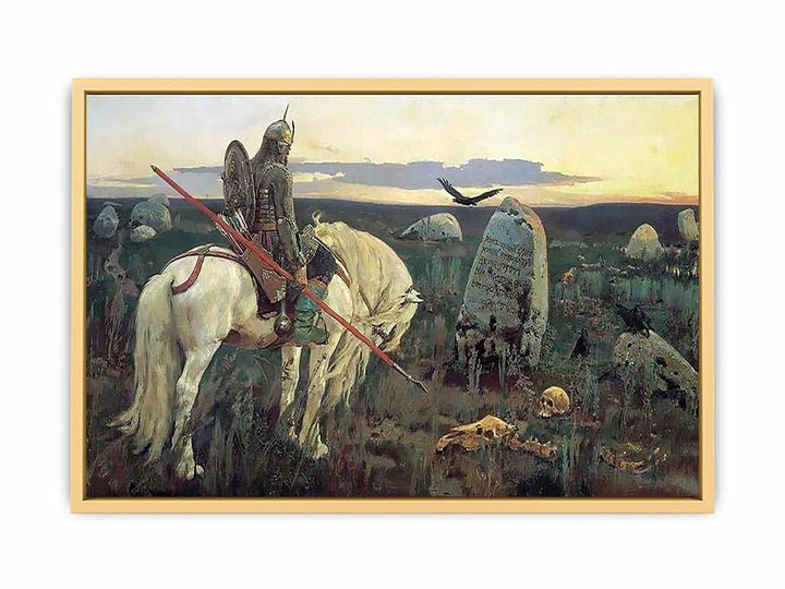 The Knight at the Crossroads Streched canvas