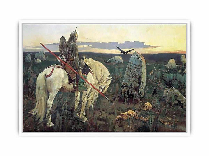 The Knight at the Crossroads Framed Print