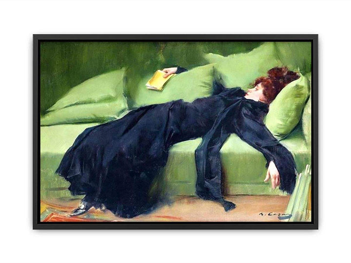 After the Ball Painting by Ramon Casas Canvas Print