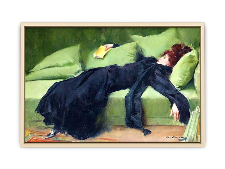 After the Ball Painting by Ramon Casas  Art Print