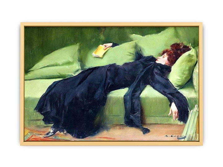 After the Ball Painting by Ramon Casas Streched canvas