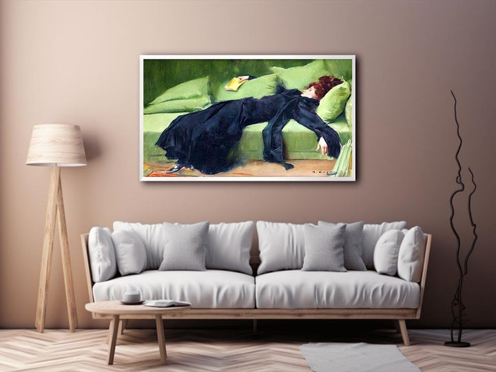 After the Ball Painting by Ramon Casas  Painting