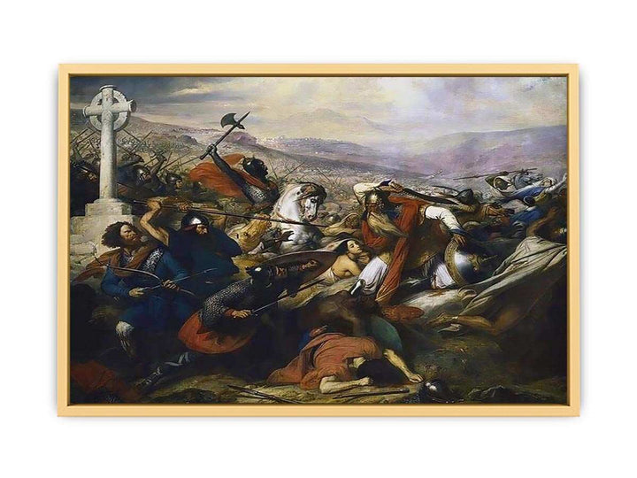 The Battle of Poitiers Streched canvas