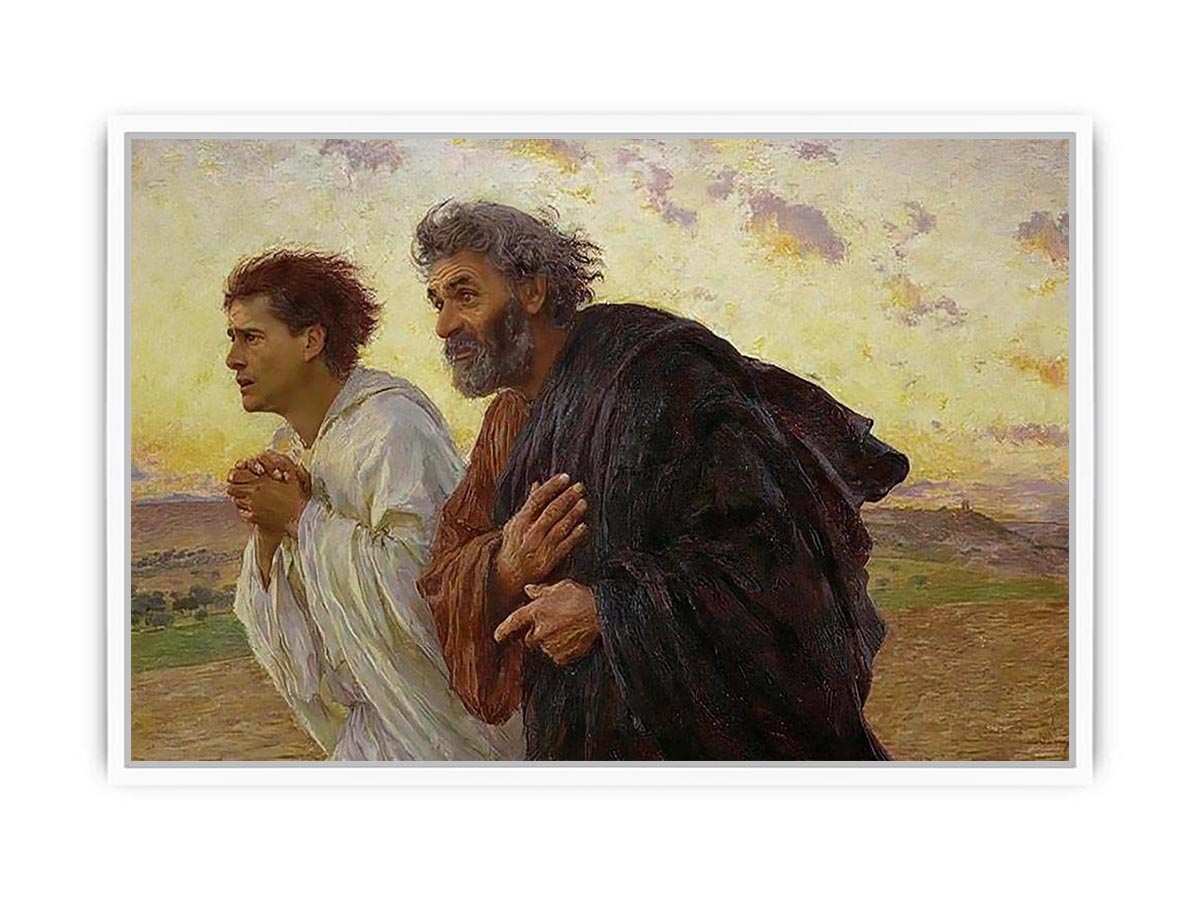Peter and John Running to the Tomb Framed Print