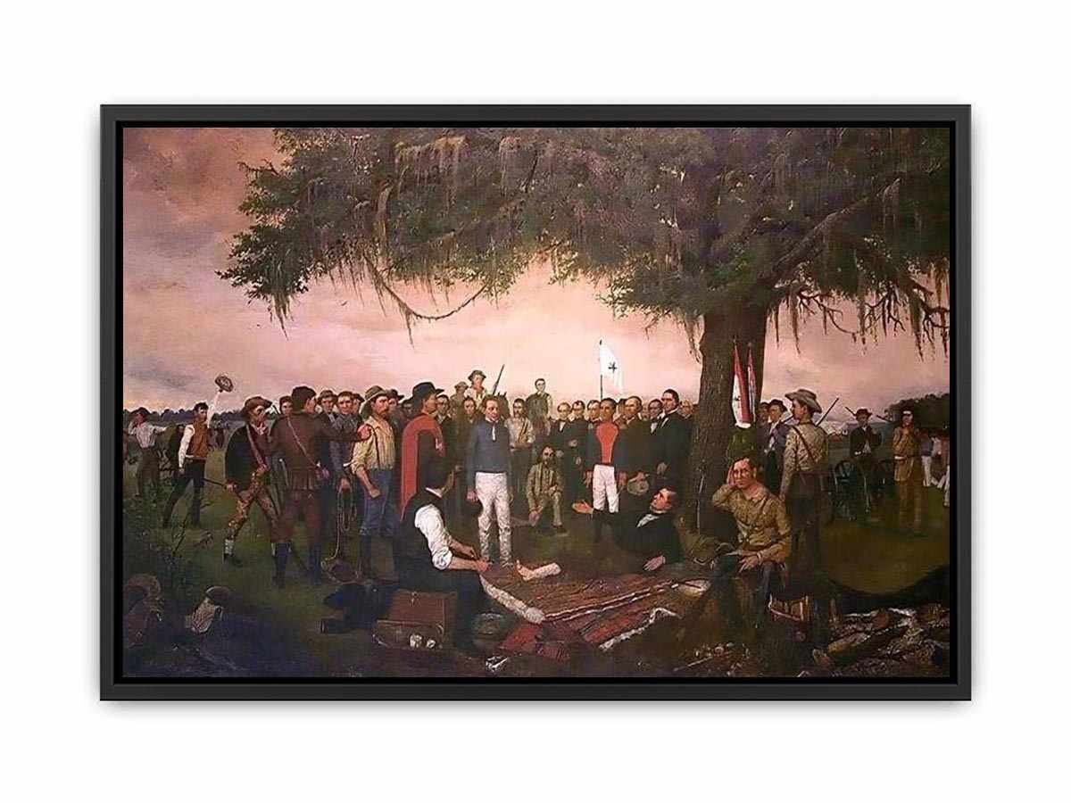 Surrender At Santa Anna Canvas Print