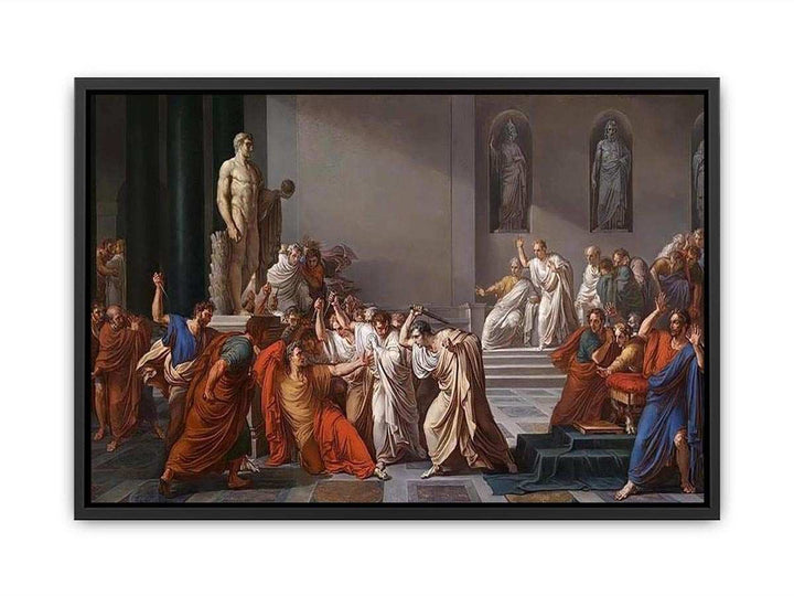 Death of Julius Caesar Canvas Print