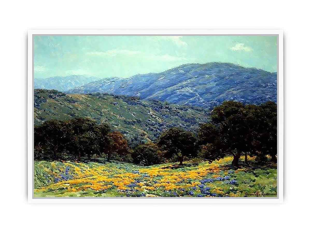 Flowers Under the Oaks Framed Print