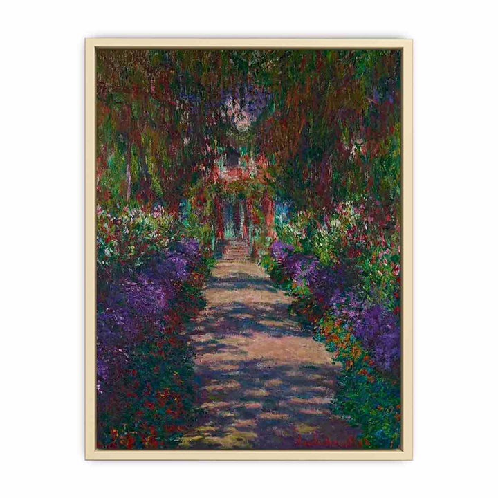 A Pathway in Monet's Garden in Giverny  Art Print