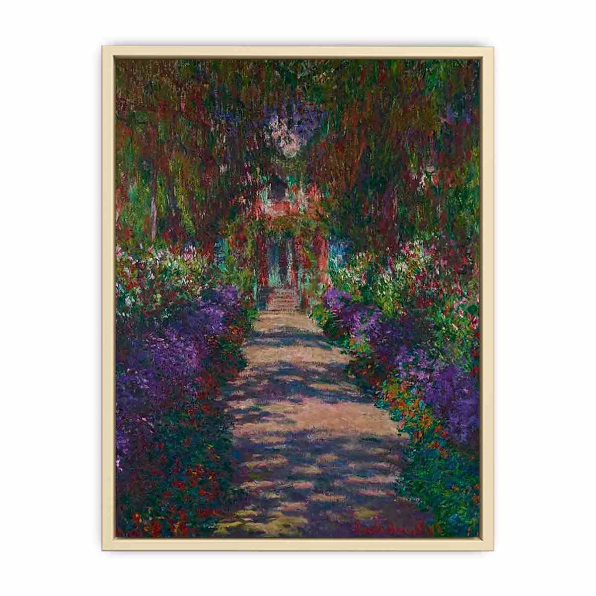 A Pathway in Monet's Garden in Giverny  Art Print