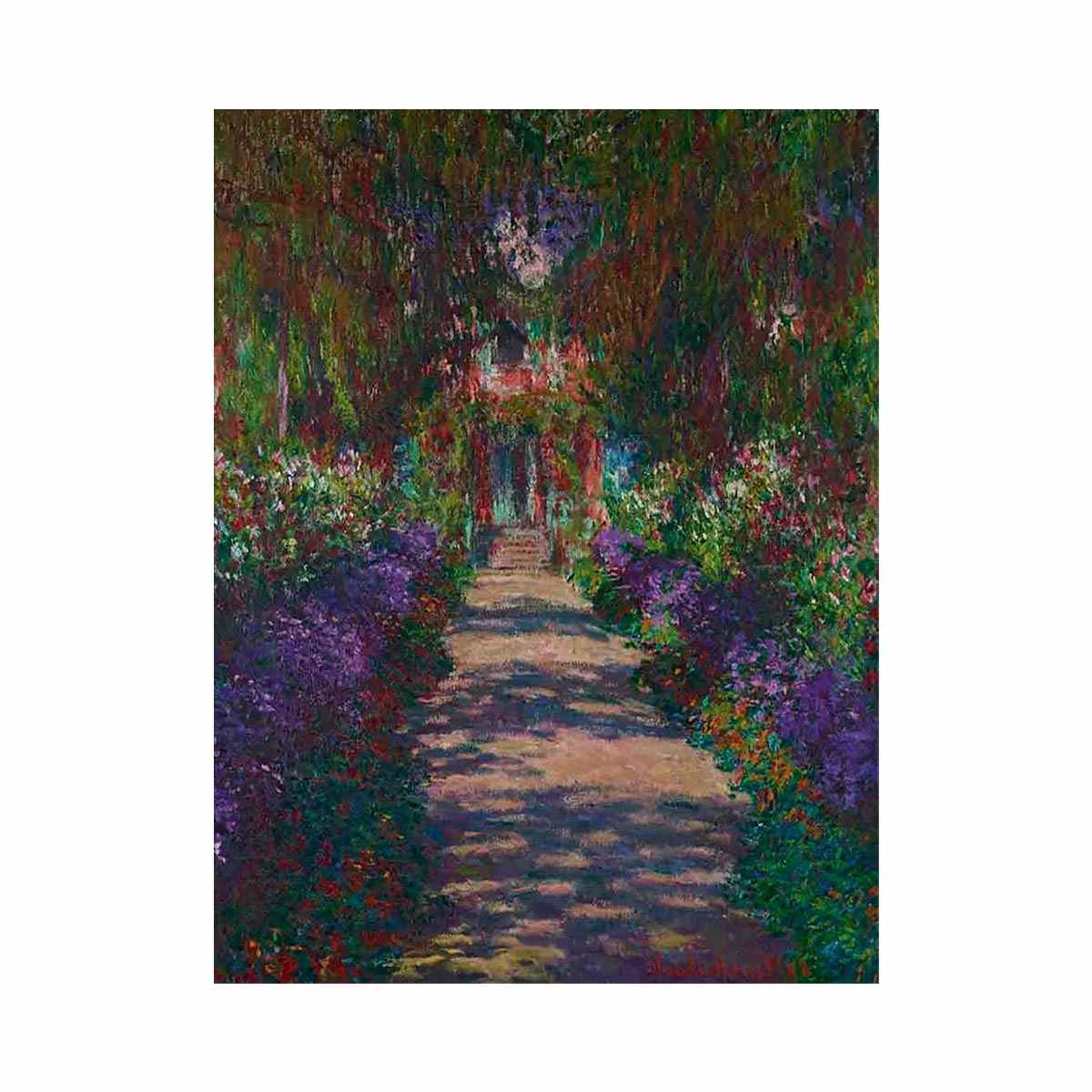 A Pathway in Monet's Garden in Giverny by Claude Monet
