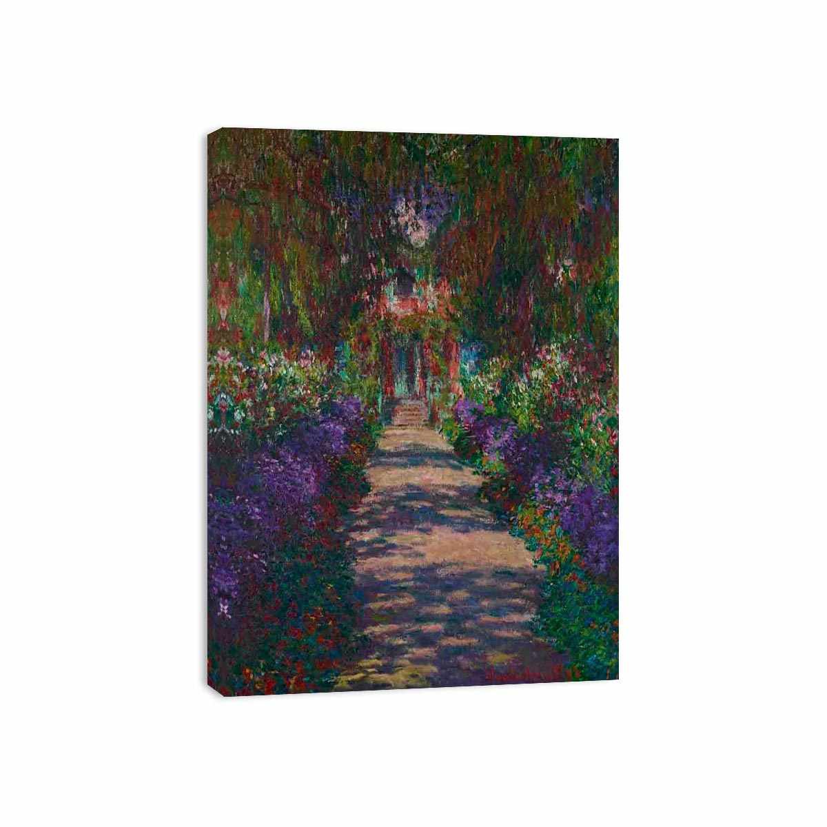 A Pathway in Monet's Garden in Giverny by Claude Monet Painting 