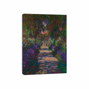 A Pathway in Monet's Garden in Giverny by Claude Monet Painting 