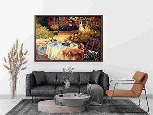 Monet: Luncheon by Claude Monet Painting 