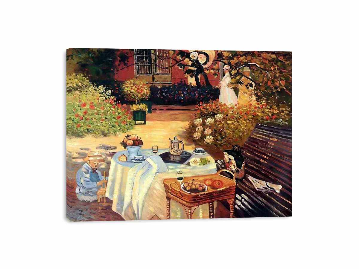 Monet: Luncheon by Claude Monet Painting 