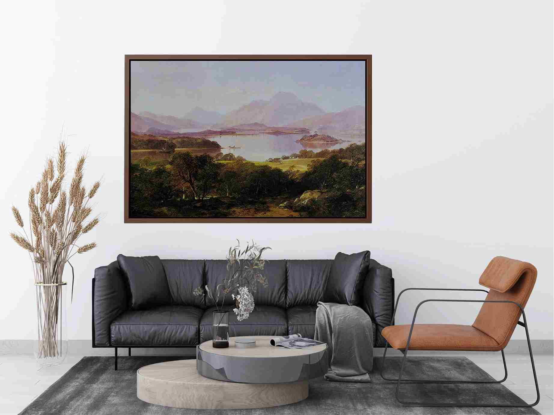 A View of Loch Lomond by Horatio McCulloch Painting 