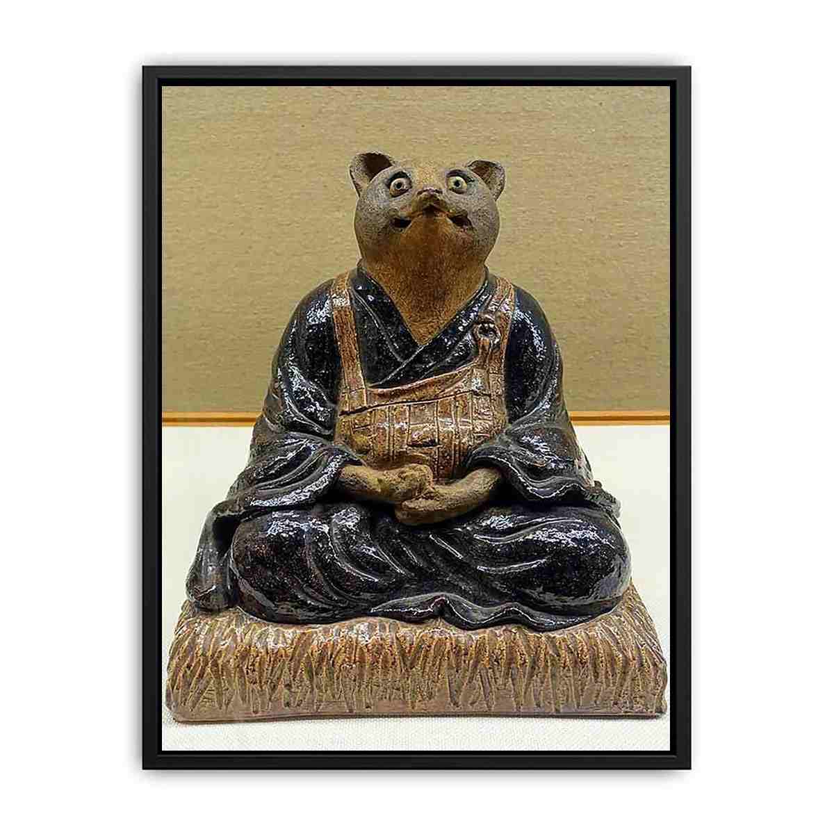 Raccoon dog form Canvas Print