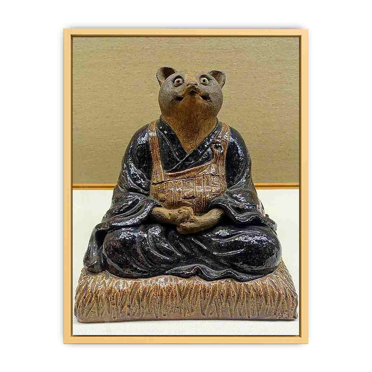 Raccoon dog form Streched canvas