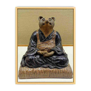 Raccoon dog form Streched canvas